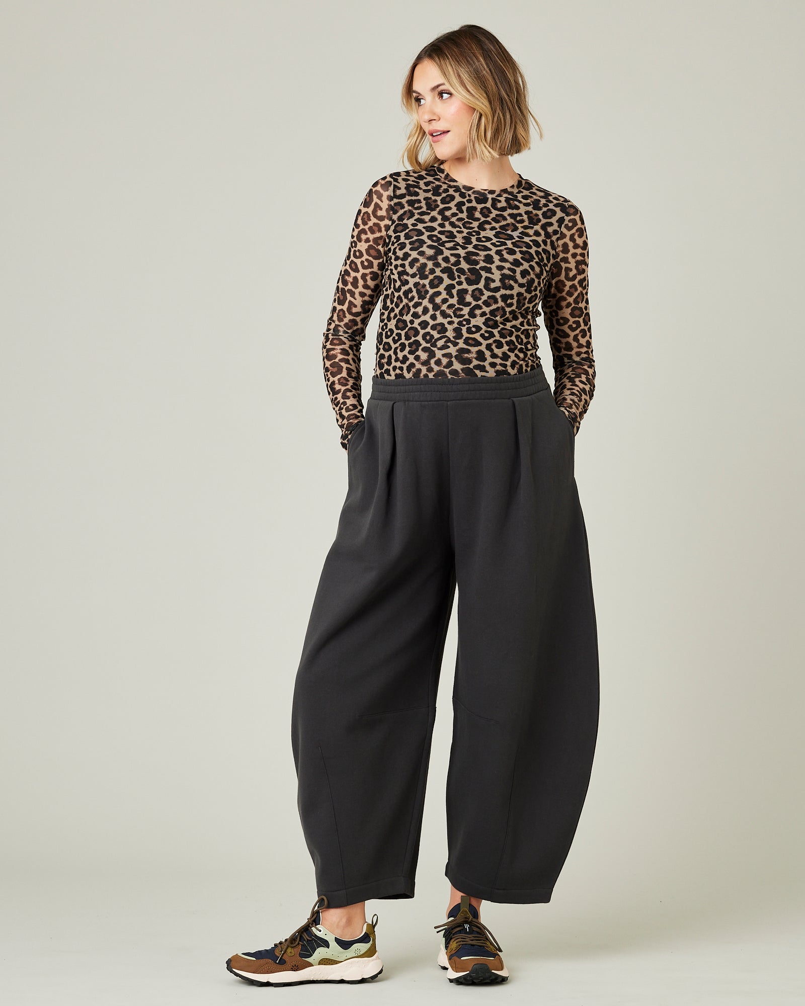 Daisy Slate Organic Cotton Jersey Trousers – Beyond Nine