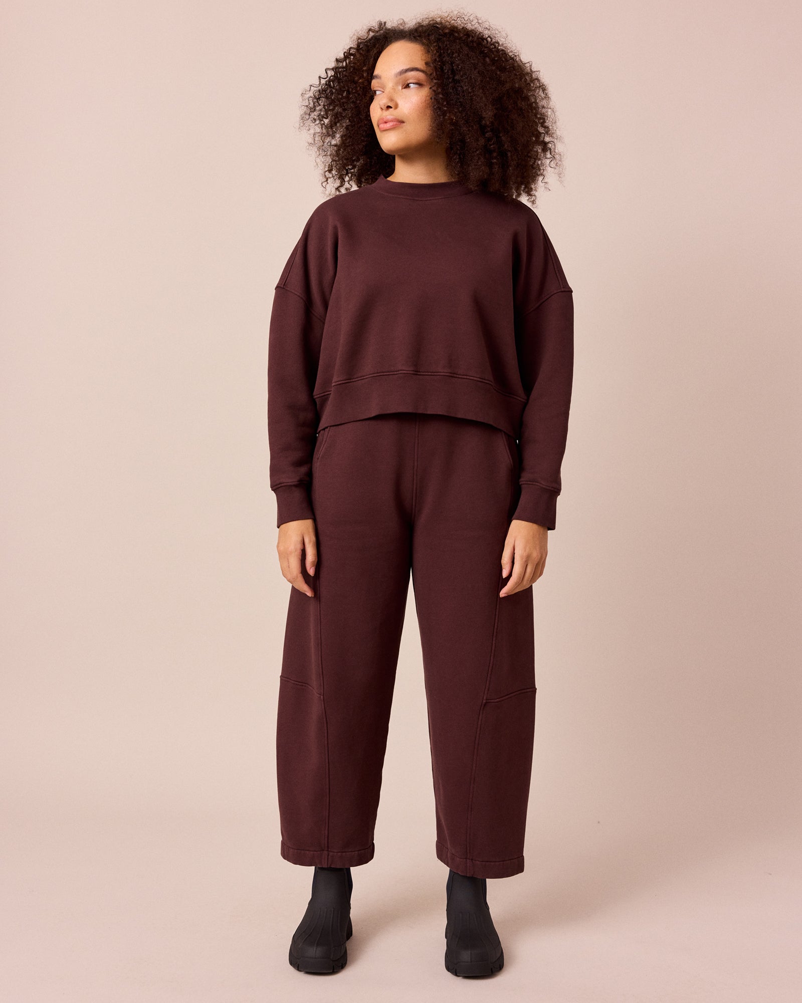 Lyra Black Cherry Fleeceback Jersey Trousers – Beyond Nine