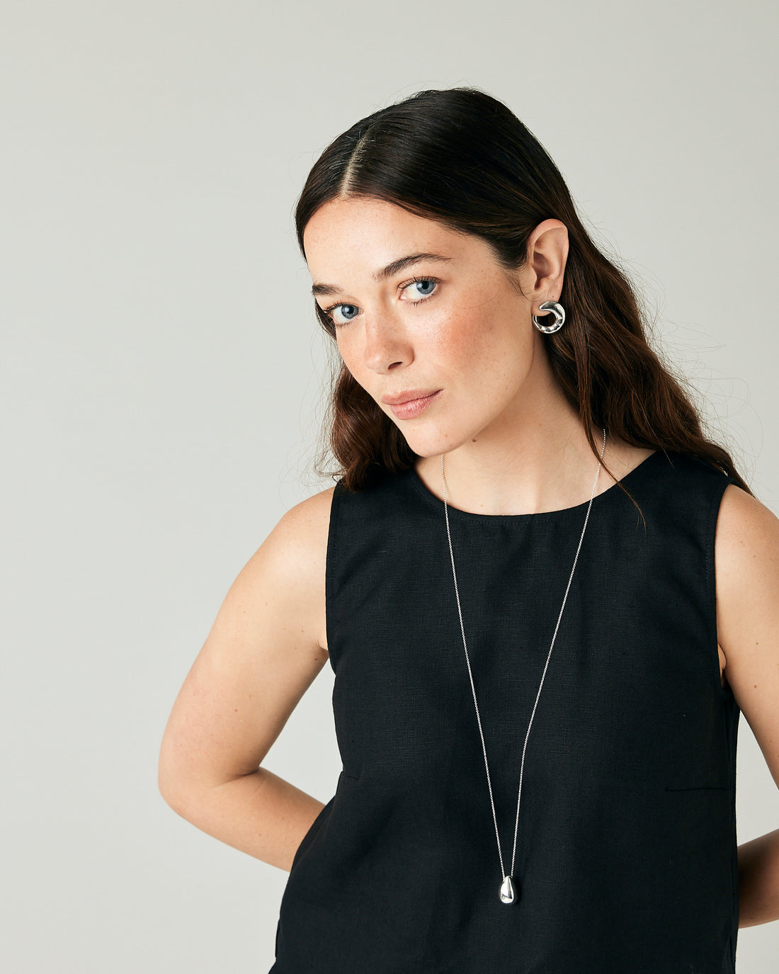 Esme Black Linen Top  Beyond Nine