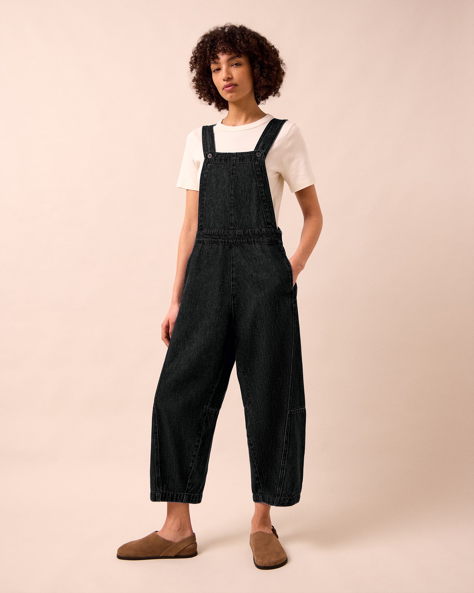 Ada Mid Blue Pinstripe Denim Jumpsuit – Beyond Nine