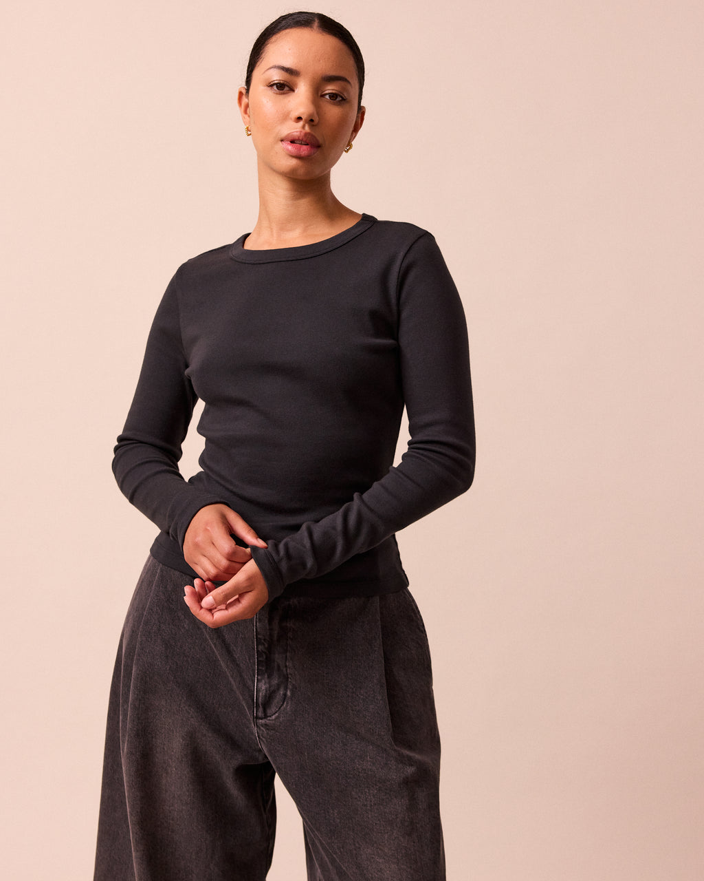 Lila Washed Jersey Top