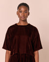 Lisa Umber Velvet Top