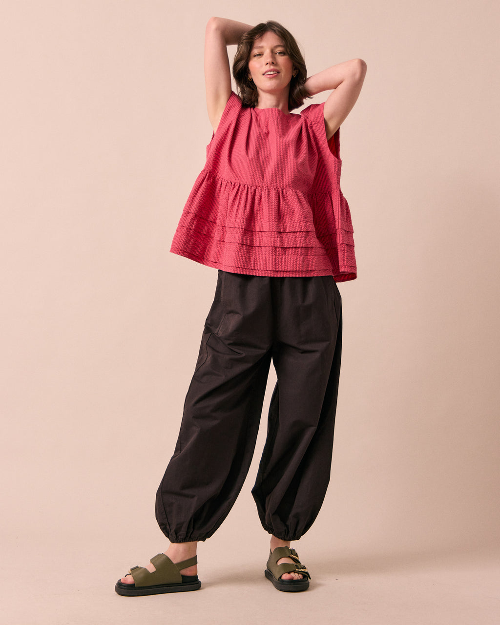 Logan Ganache Cotton Linen Trousers