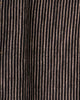 Black & Ecru Pencil Stripe