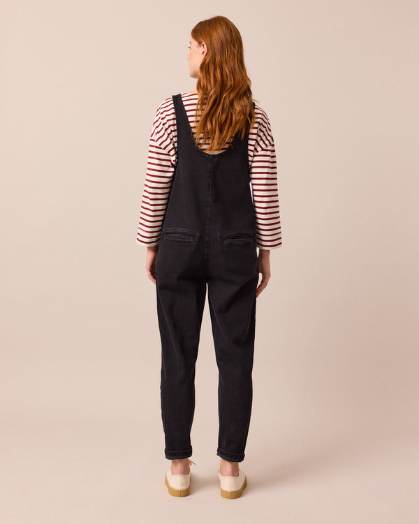 Lola Black Denim Jumpsuit