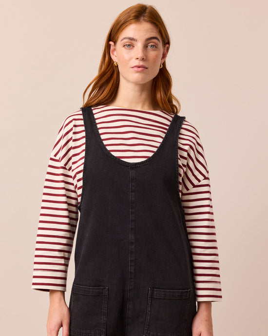 Lola Black Denim Jumpsuit