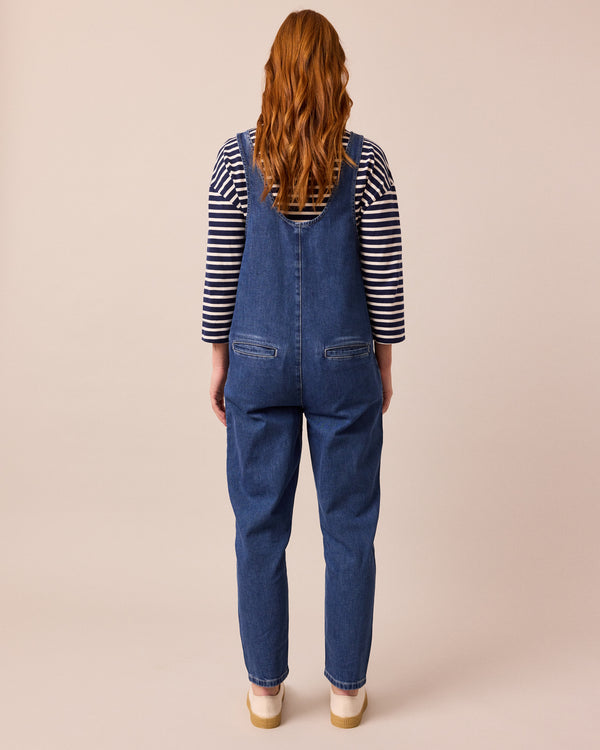 Lola Mid Blue Denim Jumpsuit