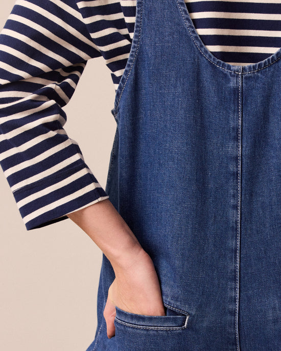 Lola Mid Blue Denim Jumpsuit