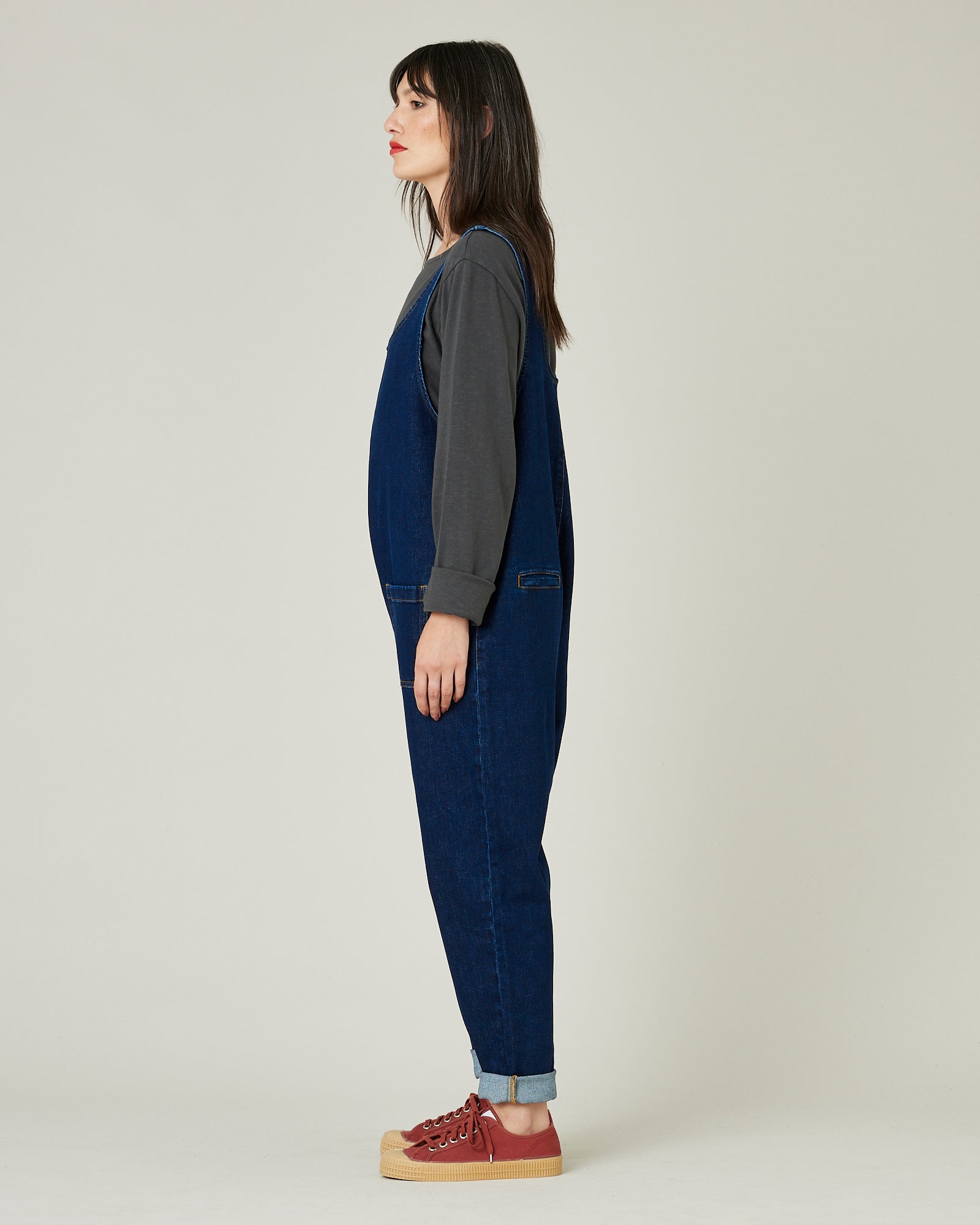 Lola Dark Wash Denim Jumpsuit Beyond Nine