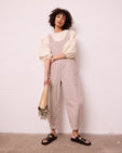Ophelia Shell Hickory Stripe Denim Jumpsuit