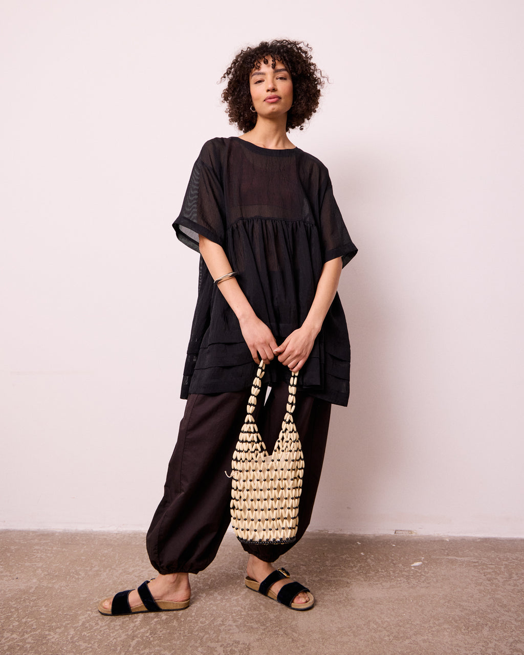 Neve Sheer Stripe Dress