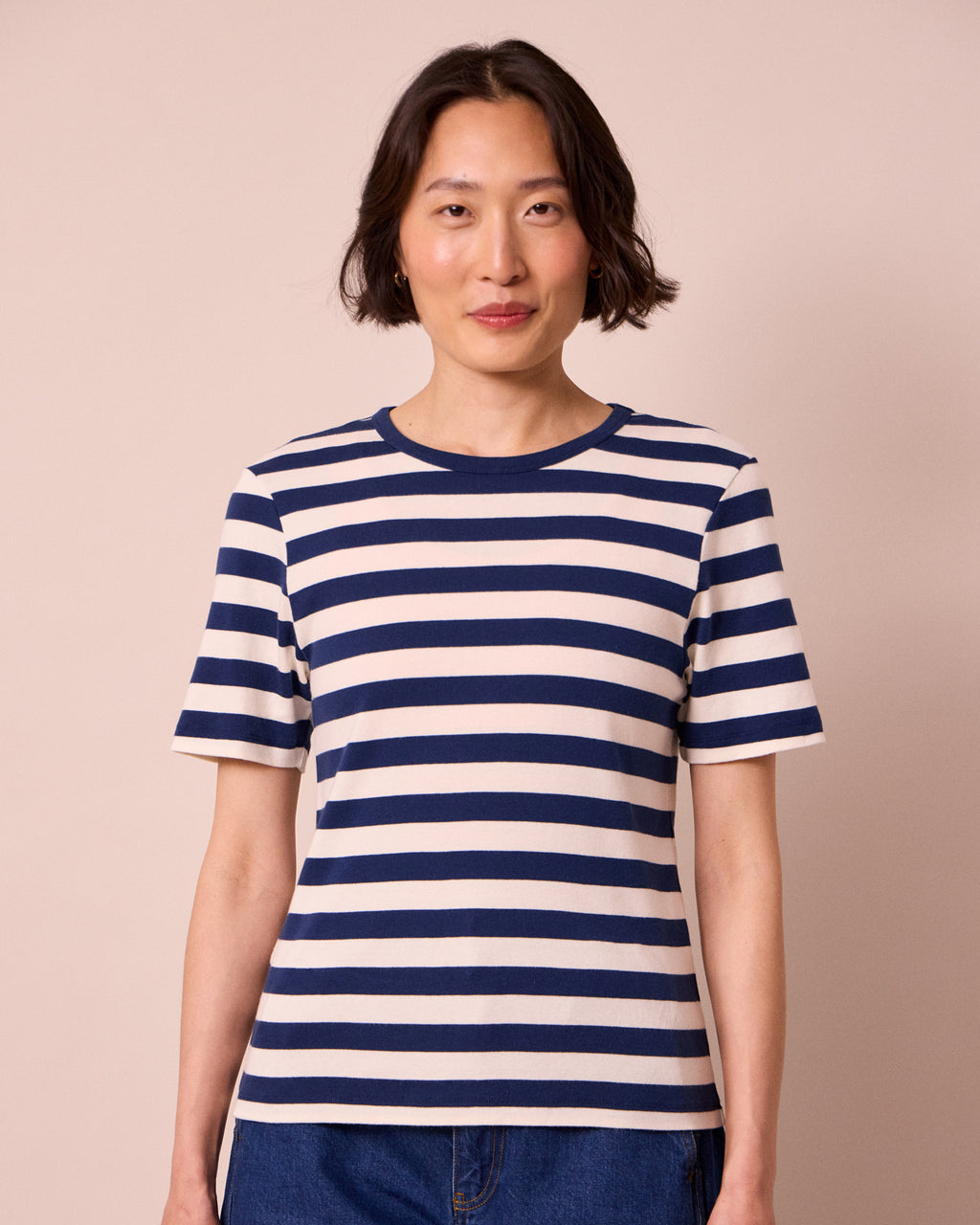 Lottie Ecru French Stripe Jersey T Shirt