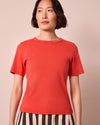 model wears lottie sorbet jersey t shirt