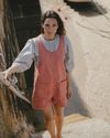 Anica Poppy Red Gingham Denim Playsuit