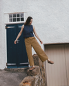 Tavi Saffron & Chocolate Stripe Denim Jeans
