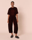 Mabel Umber Velvet Trousers