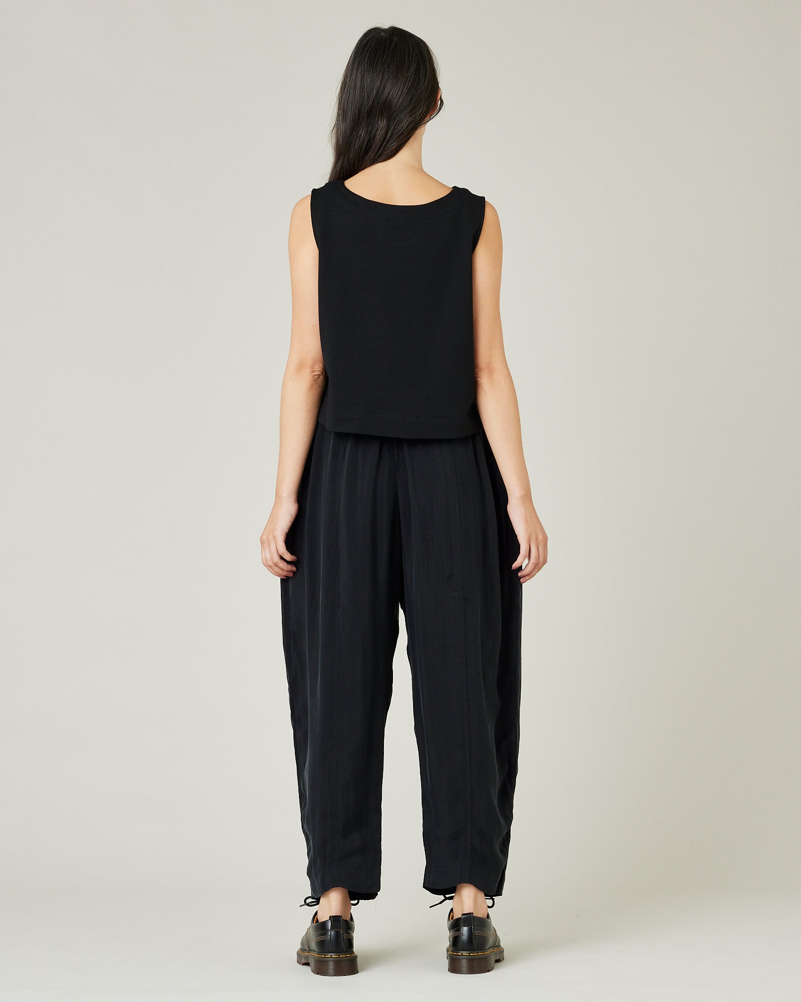 Pomodoro Cupro Trousers Black