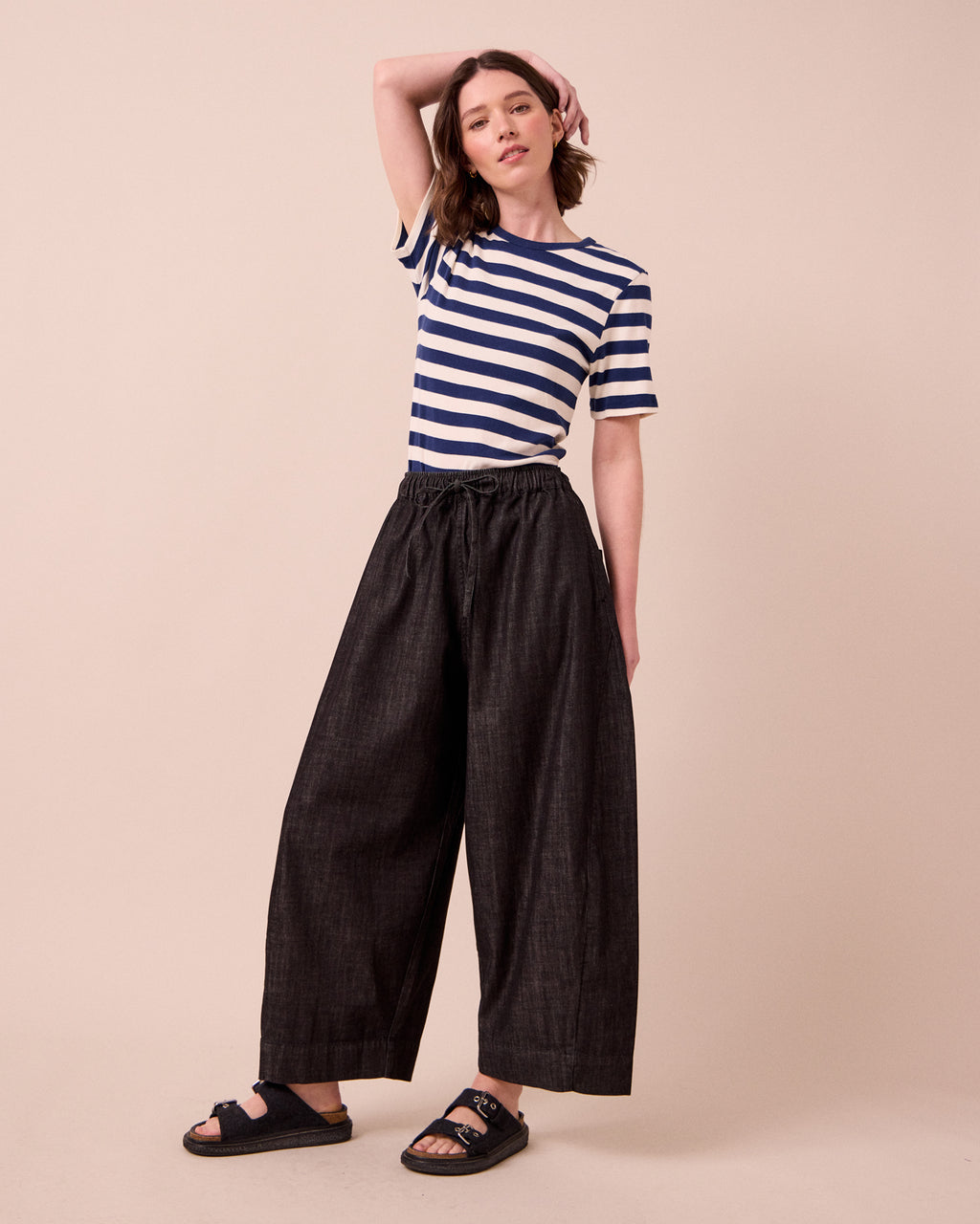 Mathilde Washed Denim Trousers