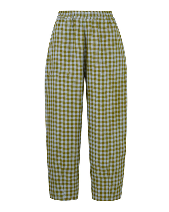 huxley meadow check trousers back