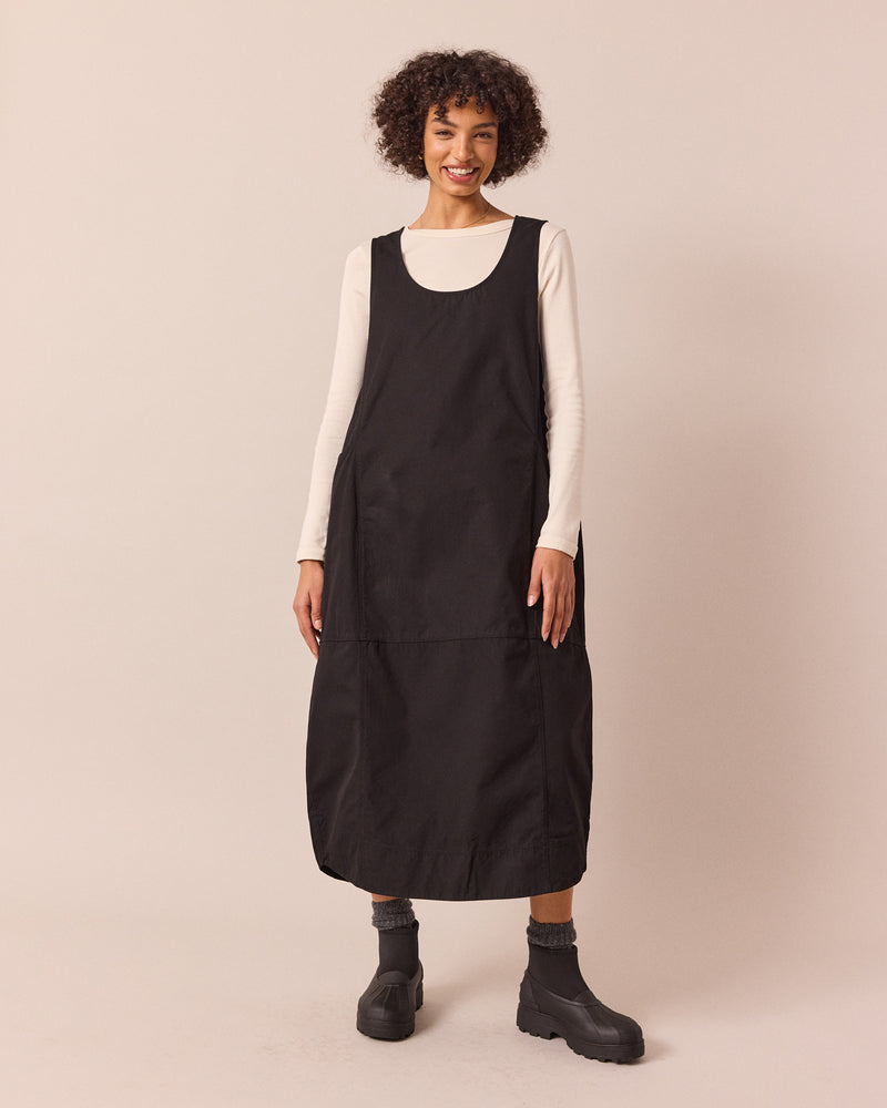 Naima Black Heavy Cotton Dress – Beyond Nine