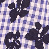 Floral Stamped Gingham