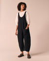 Ophelia Washed Black Gauze Jumpsuit
