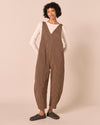 Ottie Nutmeg Pinstripe Denim Jumpsuit