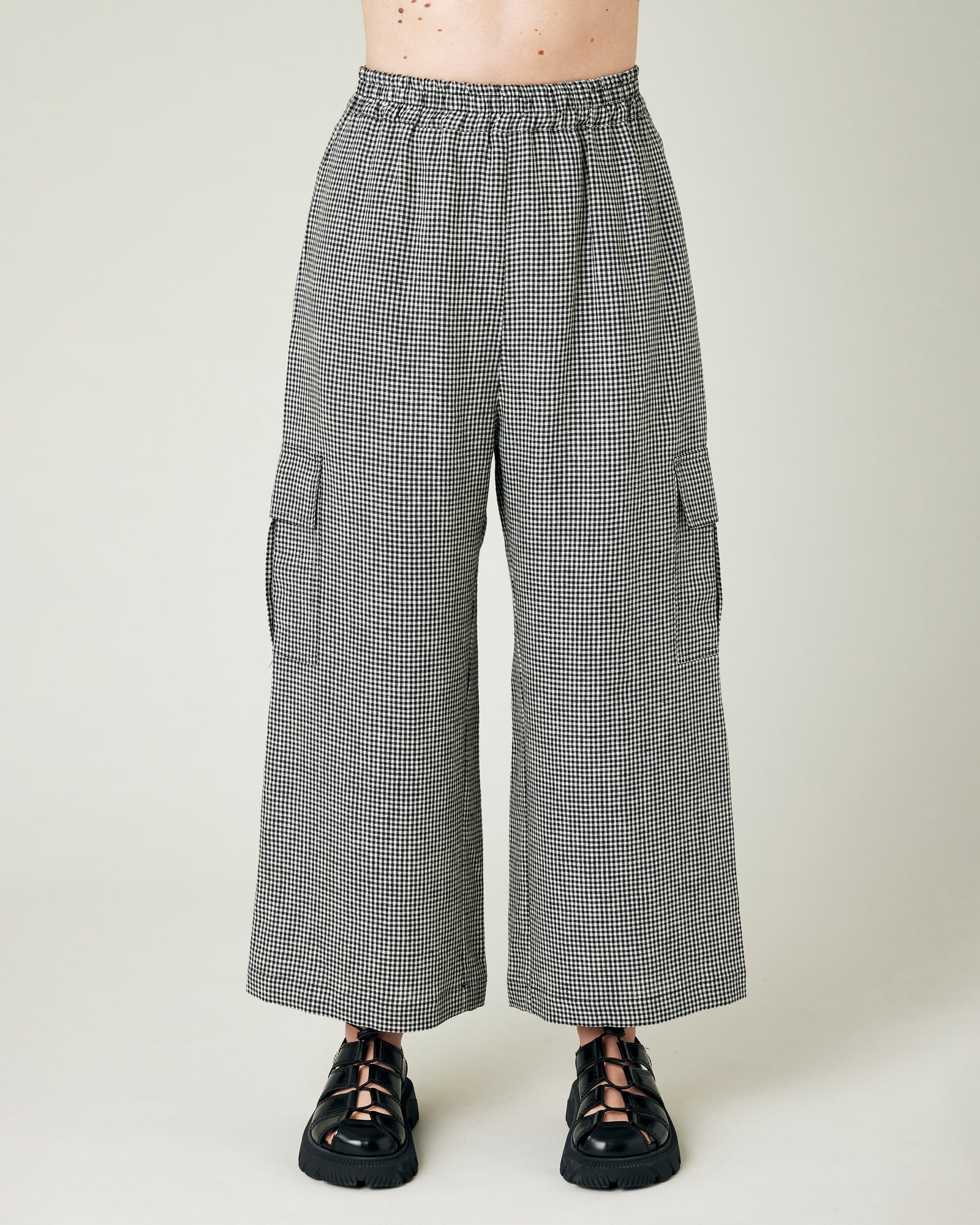 Black and white gingham pants 2025