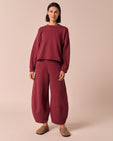 Pascale Washed Berry Jersey Trousers