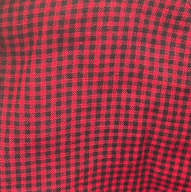 Red & Black Micro Gingham