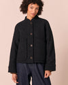 Reese Black Boiled Wool Jacket