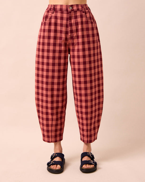 model wears remi cactus rose denim jeans front