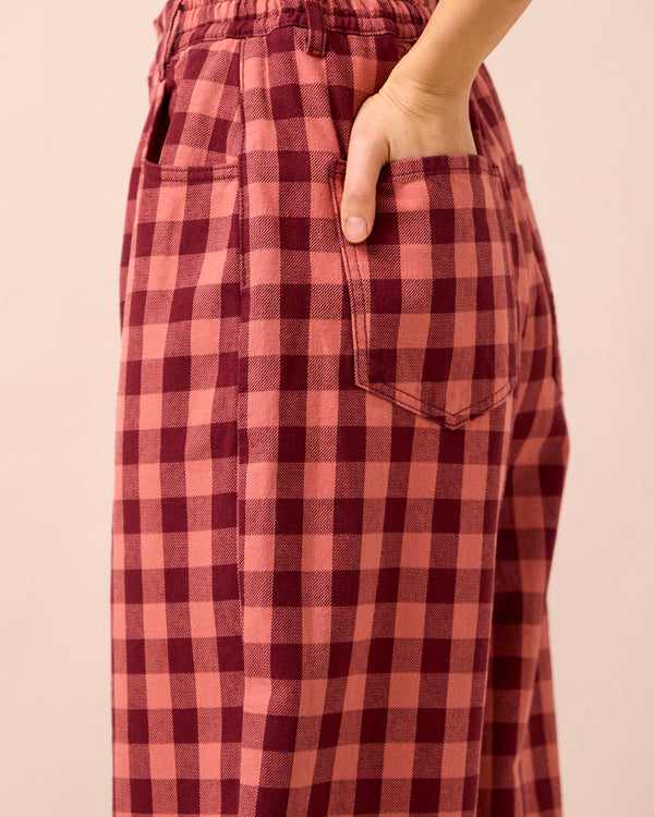 model wears remi cactus rose denim jeans