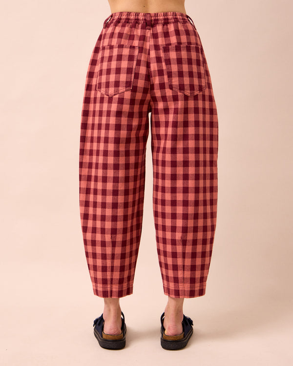 model wears remi cactus rose denim jeans back