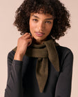 Ribbed Dark Forest Knitted Neckerchief