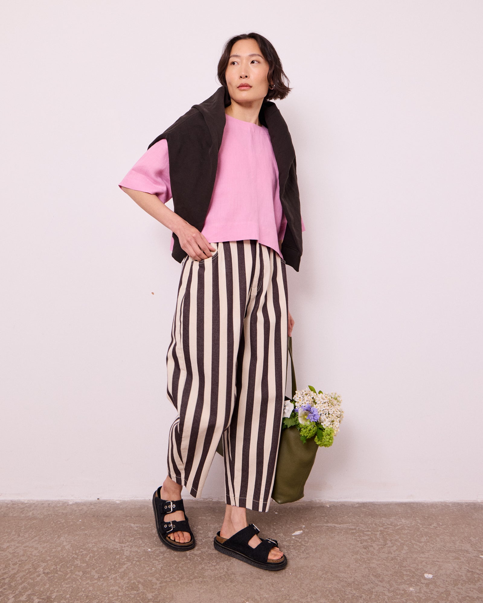 Remi Ecru & Chocolate Stripe Denim Jeans – Beyond Nine