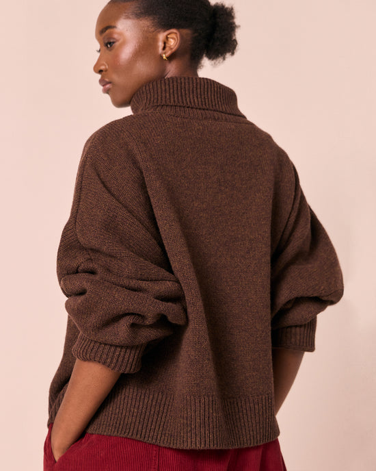 Ruth Walnut Knitted Jumper