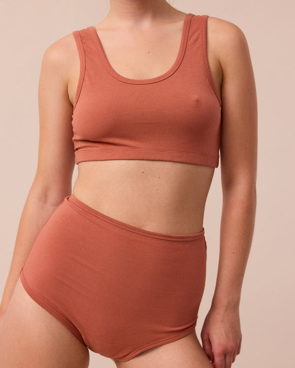 Full Coverage Knicker Terracotta
