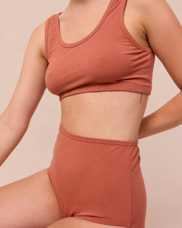 Full Coverage Knicker Terracotta