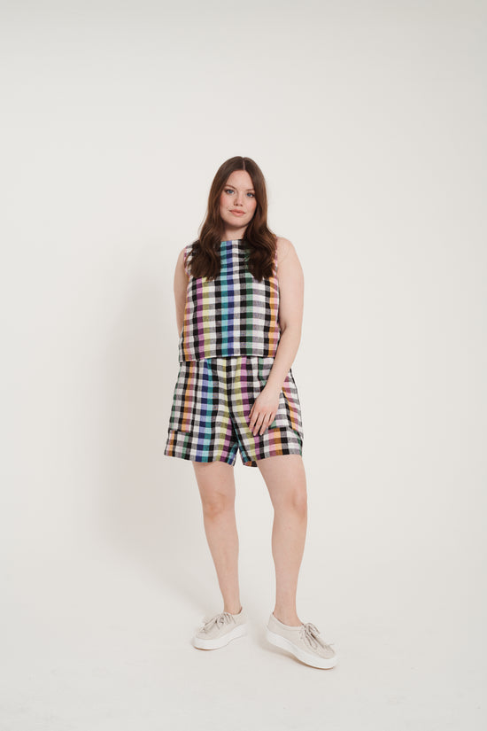 Ari Shorts - Big Rainbow Gingham