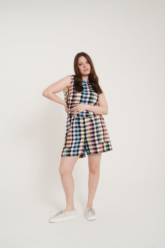 Ari Shorts - Big Rainbow Gingham