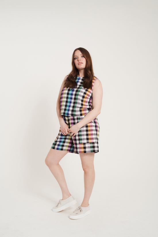 Ari Shorts - Big Rainbow Gingham