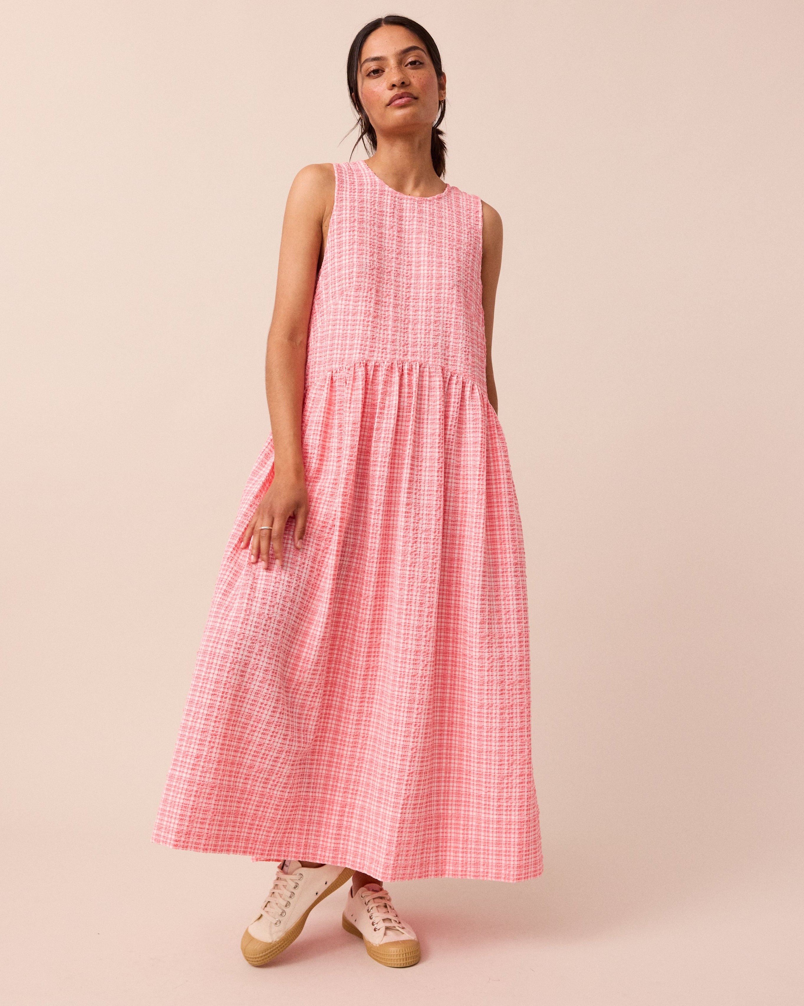 strapless open back dress DAKOTA PINK DRESS main image 1