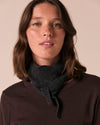 Skinny Charcoal Knitted Neckerchief
