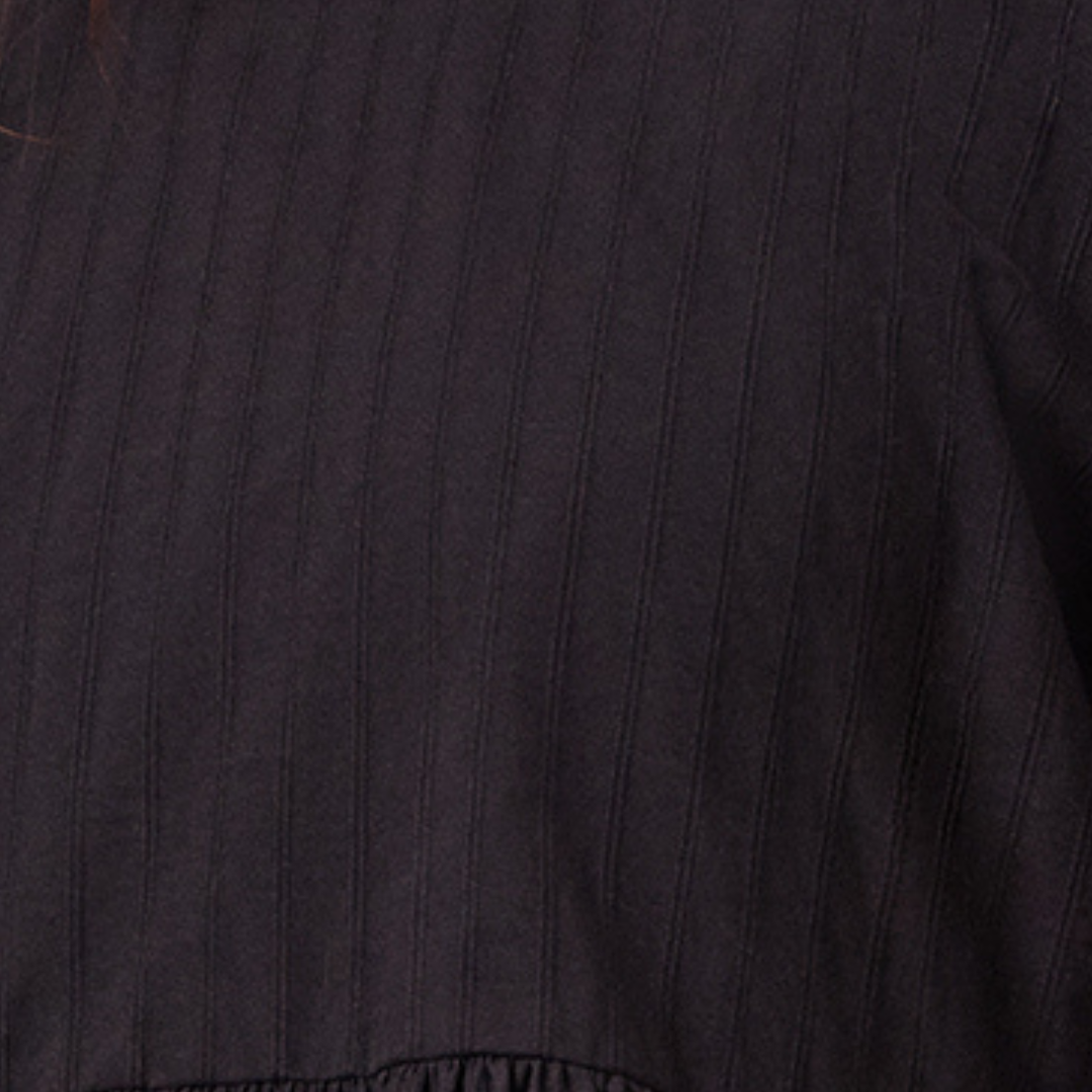 Black Self Stripe