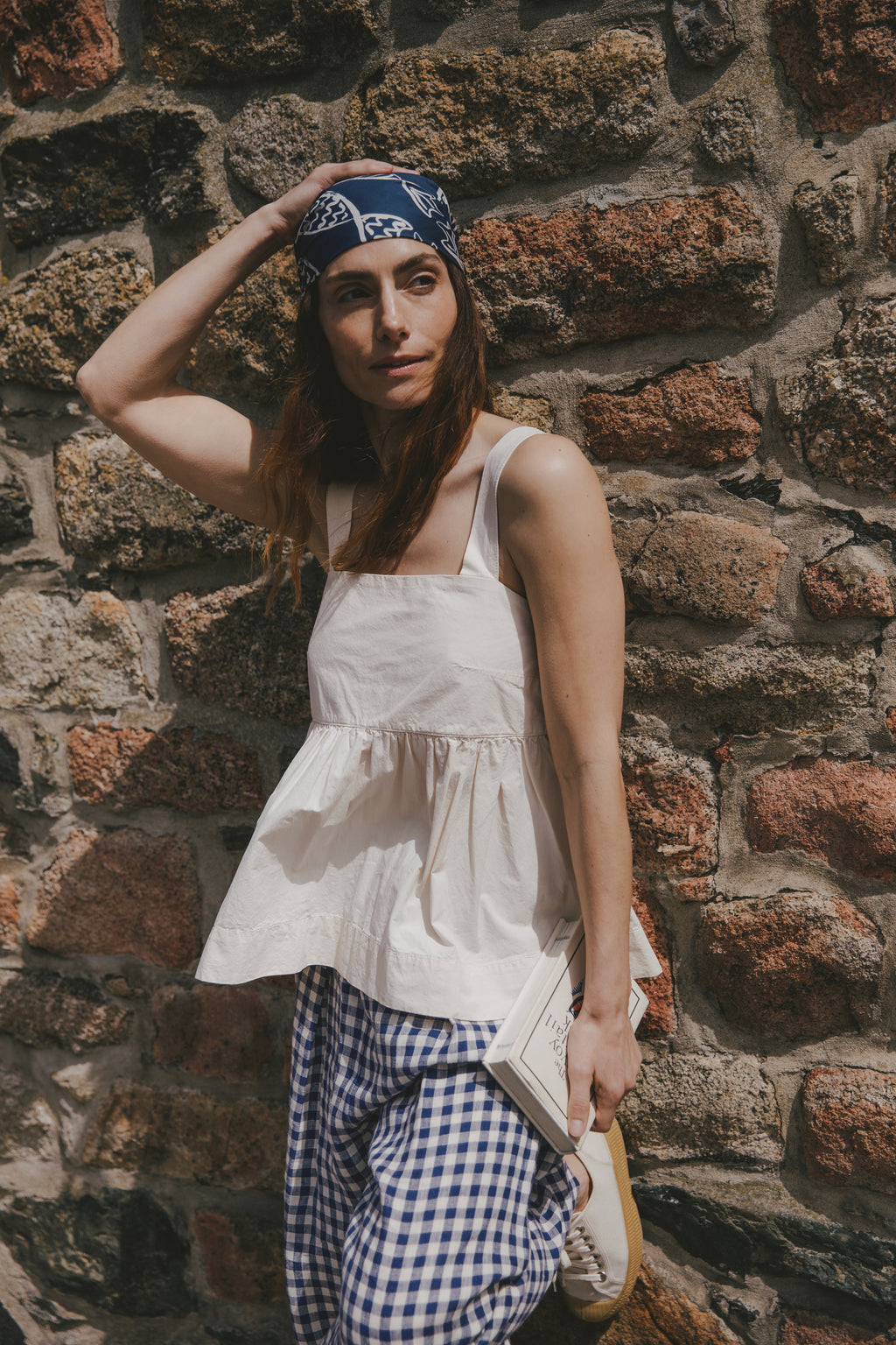 Zuri Bone Cotton Poplin Top