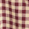 Burgundy & Butter Check