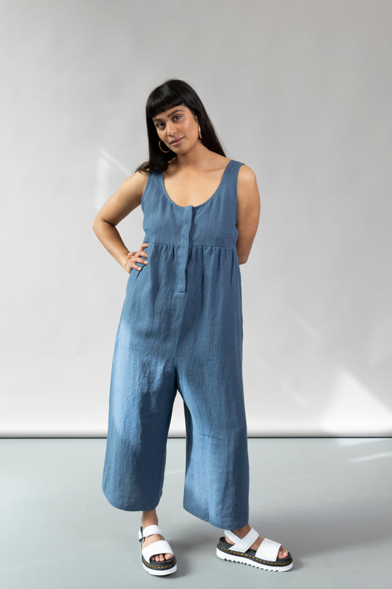 Savannah Jumpsuit - Denim Blue