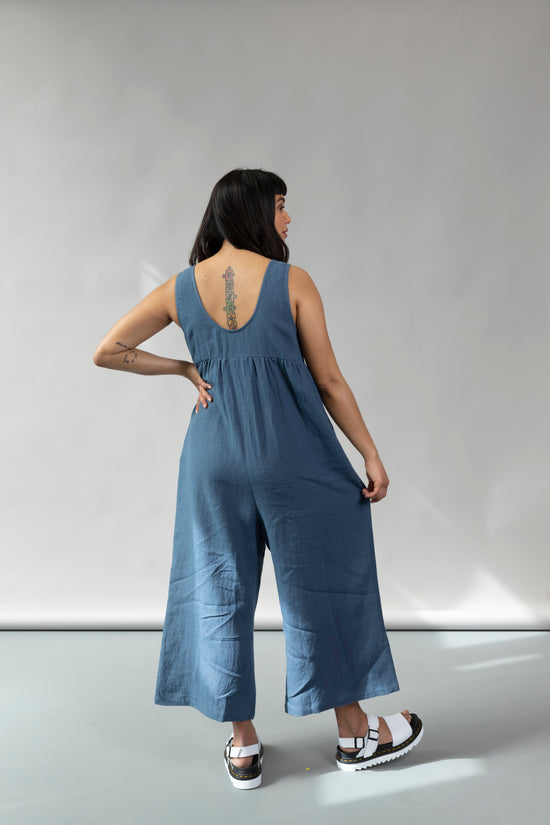 Savannah Jumpsuit - Denim Blue