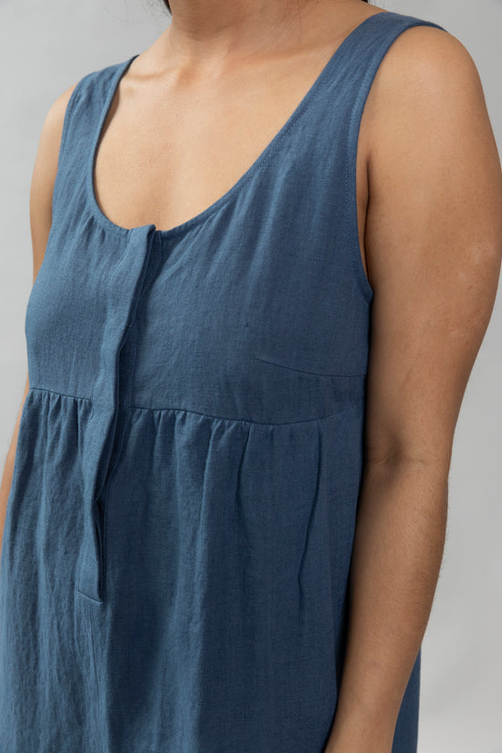 Savannah Jumpsuit - Denim Blue